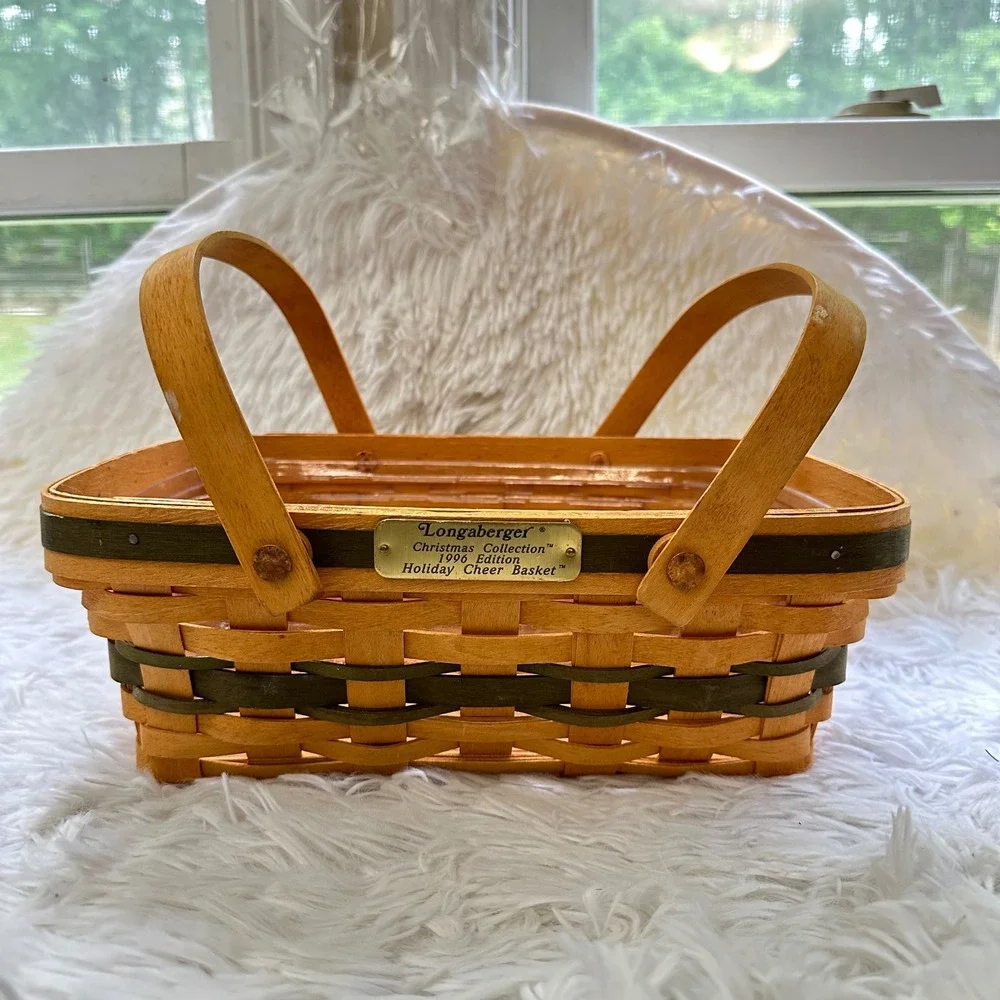 Longaberger Christmas Collection Vintage 1996 Holiday Cheer Basket w/ Liner‎